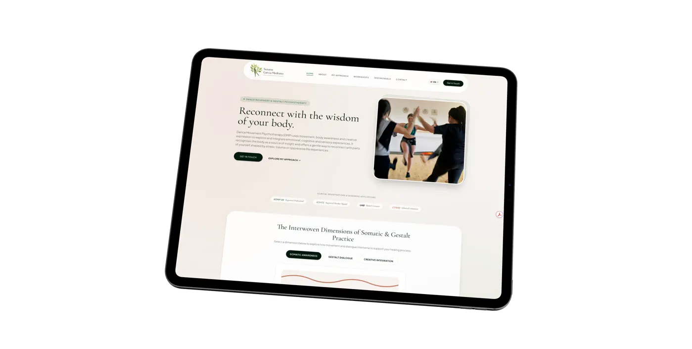Susana Desktop Site Preview